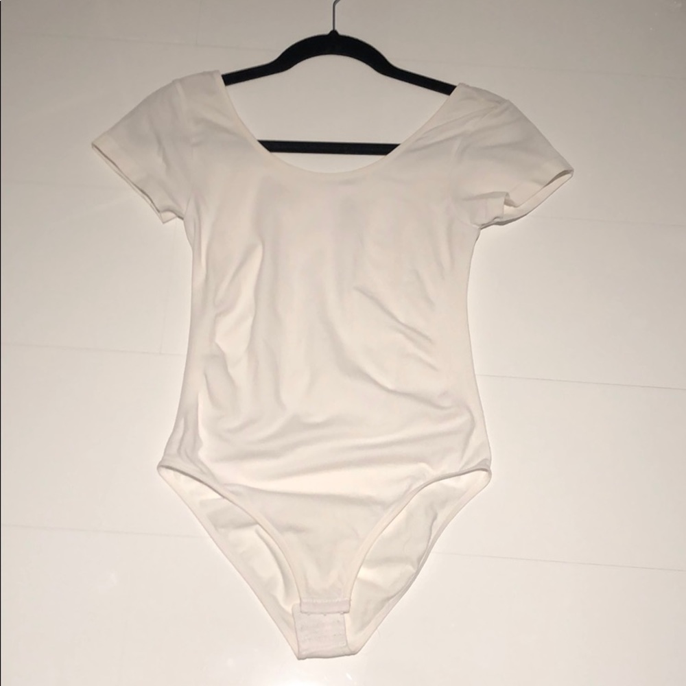 White tight bodysuit